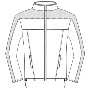 Moldes de confeccion para Campera 653